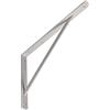 Gedotec Konsola pesante in metallo per mensole, angolo bianco opaco | 400 x 275 x 20 mm | Capacità di carico 250 kg | Supporto per mensole in acciaio massiccio | 1 pezzo - Konsola per mensole per