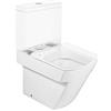 Roca a342628000 - WC Compatto adosado a parete con uscita Dual, Cisterna e coperchio non inclusi)