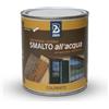 2BM Smalto Acrilico all'Acqua Satinato Bianco Satinato RAL 9010 Resistente, Per Esterni e Interni | Applicabile su Lamiere, Ferro, Ghisa, Intonaci, Carton gesso e Legno | Formato 0,75 lt.