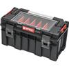 Qbrick System Cassetta Attrezzi Vuota Cassetta Porta Utensili Valigetta Lavoro 450 x 260 x 240 mm Nero Rosso PRO 500 Expert