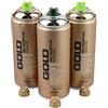 Montana Set Spray Cromato Argento, Rame e Oro - 3 Bombolette da 400ml con Testine di Ricambio
