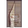 XRXDSY Zanzariere Magnetica per Porte Finestre 75x210cm,Zanzariera con Calamita per Porta Balcone,Traspirante Chiusura Automatica,Tenda con Magneti Anti Insetti Zanzare,Installazione Facile,Marrone