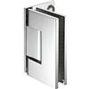 Gedotec Cerniera per porta da bagno per porte in vetro e docce Cerniera per porta da doccia cromata Raccordo per porta in vetro in ottone - DT800