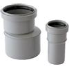 Dianhydro Raccordo di passaggio PVC-PP 90mm F x 100mm M per tubi di scarico