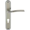 domino PRESTO M6/M9 - Set di 72 maniglie per porta della camera, dell'ufficio, della cantina e della porta interna, a forma di L, in alluminio, cromato/nichel