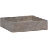 Lumanois Lavandino Grigio 40x40x10 cm in Marmo, Articoli di ferramenta,Prodotti idraulici,Articoli idraulici,Lavandini,Lavandini bagno, 22kg-149170