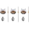 Qerwsdty Ugello per utensili a spruzzo, 1,4 Mm/1,7 Mm/2,0 mm, ago per ugello e tappo per ugelli, set di ugelli per pittura ad aria