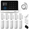 HUXGO® HXA003 Antifurto casa wireless WiFi + GSM 4G con sirena | Kit allarme casa senza fili: 5x rilevatori di movimento, 5x sensori di allarme per finestre/porte | Allarme Casa, Appartamento