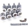 Lance Home Cuscinetto Doccia, Kit 8 rulli rullo ruote cuscinetti rotelline per la porta doccia cabina 27mm