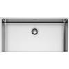 EVHOC Lavello Cucina Sopratop 1 Vasca 84x44 cm, Lavandino in Acciaio Inox Vasca Unica con Finitura Satinata, Piletta e Sifoni Inclusi, Made in Italy, LUMIUM XXL