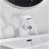 Bazargame Stile moderno Bianco Singola Maniglia Rubinetto Cucina Lavabo Rubinetto Bagno Miscelatore per Acqua Calda Fredda 19cm