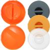 COHEALI Set 4 Pezzi Avvolgicavo Porta Cavo Rotante in Plastica Resistente, Organizer Portatile per Cavi USB e Dati, Portafili Colorati per Scrivania Ufficio e Computer