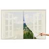 Flei Tenda Zanzariera Magnetica 125x250cm, Anti Zanzare Calamite Tenda, Chiusura Automatica Adsorbimento Magnetico Si Chiude da Sola, for Corridoi/Porte/Patio - Beige