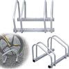 Randaco Rastrelliera per Biciclette, 2 supporti per bicicletta per 4 biciclette, larghezza pneumatici 35-55 mm, supporto multiplo, per mountain bike ed e-bike, pavimento e montaggio a parete