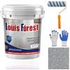 Gienslru Vernice epossidica colorata sabbia per pavimenti, Louis Forest Epoxy Fl-oor Pa-int, vernice epossidica per pavimenti in calcestruzzo, rivestimento per pavimenti in resina epossidica ad