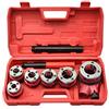 BSD Set Filiera per Tubi Idraulici - Kit Filettatura per Tubi Idraulici - 7 Pezzi - 1/4", 3/8", 1/2", 3/4", 1" e 5/4"