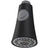 EasyByMall Testina di ricambio per rubinetto da cucina, G1/2 testina spray da cucina per rubinetto estraibile, per rubinetti da cucina, per bagno (nero)