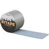 Parotec Nastro bituminoso 100mm x 10m, nastro impermeabile autoadesivo per tetto, riparazione perdite, resistenza UV, umidità, alluminio grigio RAL7044
