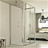 Idralite Box Doccia 3 lati 70x80x70 CM H198 trasparente mod. Cristal Trio 2 Ante
