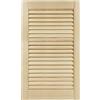 DecoMeister Porte a Lamelle in Legno 394x690 mm Confezione da 1 - Porta Lamella Pino Massiccio - Anta per Armadio a Persiana Aperta - Frontali Mobili e Antine per Guardaroba - Legno Naturale Grezzo