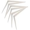 KOTARBAU® Set di 6 staffe per scaffali, per montaggio a parete (bianco, 450 x 400 mm)