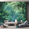 Generico Carta da Parati Foresta Pluviale Tropicale, Fotomurale Giungla Tropicale Paesaggio per Camera da Letto Decorazioni Parete, Carta Parati Effetto Decorativi Wallpaper, 396 x 280 cm D&O23