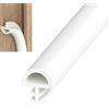 KMDZDZGS Guarnizione per telaio porta per insonorizzazione, guarnizione in PVC, 5m/10m per porta interna, guarnizione per serratura porta, resistente al vento e alla pioggia, guarnizione per insonorizzazione e