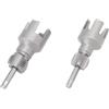 Cryfokt Utensile per Filettare Tubi Interni Ed Esterni Utensile Taglio per Filetti a Doppia Funzione Durevole per Riparazioni Domestiche, Kit di Filiere per Tubi 1/2 Pollice 3/4 Pollici per