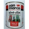 SAN MARCO SINTOLIN SMALTO VERNICE BRILLANTE SINTETICO UNIVERSALE PER ESTERNO/INTERNO COLORE GRIGIO AUTUNNO 750 ML. E' uno smalto di impiego generale per esterni/interni