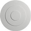 MASTERBRICO Rosone Lampadario Soffitto MASTERBRICO - Rosoni in Polistirolo Decorativi per Soffitto e Pareti, Rosone Elegante per Lampadari, Leggero e Facile da Applicare con Colla Inclusa (32 cm - A009)