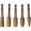 Akozon File Rotante, Kit Set di Strumenti Stincei Esagonale per Smerigliatrice in Pietra in Plastica Bit 5pcs Burr Macinare in Acciaio Ad Alta velocità