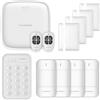 ROOMBANKER allarme domestico intelligente Set - Station Kit (4G/WiFi/LAN) - Con 4 sensori di movimento, 4 sensori magnetici antifurto, 2 tasti e 1 tastiera - App facile da usare