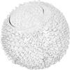 DOITOOL Paralume in Vetro Sfera Con Filo Alluminio Argento Ricambio Lampada Sospensione e Lampadario Ombra Trasparente Decorativa Per Illuminazione Da Interni