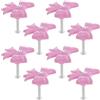 Anneome Set da 8 Pomelli per Cassetti a Forma di Fiocco Rosa in Lega, Resistenti e Decorativi, per Scrivania o Camera da Letto