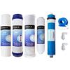 Depuragua - Kit Ricambi Osmosi Inversa | Filtrazione Acqua | Set Completo 5 Filtri | Resistente | Membrana 50 GPD 200 Litri | Filtri per Depuratore Osmosi Inversa | Compatibili Proline