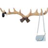 TQEBWUS Resina Gancio Rustico A Forma Di Corna Di Cervo, 40x12x4cm Ganci Da Parete Vintage Con Corna Di Cervos, Gancio Cervo, Gancios Decorativo In Stile Nordico Vintage Per Camera Letto, Guardaroba