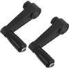 HOMOCONO Manovella a Manovella 8mm Foro Tondo 2 Pezzi, Maniglia di Rotazione Manuale per Generatore, Leva Manuale per Attrezzatura e Sostituzione Maniglia Cric Rimorchio, Accessorio per