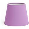 Generico 30 cm Paralume Cono, Tessuto di Cotone con PVC Bianco, Prodotto Artigianale, per Lampada da Tavolo, Piantana (Lilla)