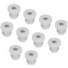 QUARKZMAN 30pz Scatto Gommino Gomma con Tappo Montaggio Diametro 6,5 mm Id 4 mm Guarnizione Antigraffio per Scatola Elettrica Cavo Tubo Grigio