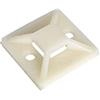 MASIDEF Basette Adesive in Nylon 6.6, Per Fascette Cablaggio, Misura 30x30 mm, Colore Neutro-Trasparente, Confezione 100 pezzi