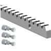 Dieffematic Cremagliera per Cancello Scorrevole - Acciaio Zincato Universale 30x8mm - Modulo M4 con Nottolini a Saldare
