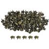 QUARKZMAN 80pz Rivetti a Piramide Quadrata, 4mm Chiodi a Quattro Punte, Borchie in Rame Stile Punk Rock per Abbigliamento Borsa Pelle Scarpe (Bronzo)