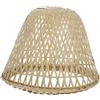 Angoily Paralume in Bambù Vintage Stabile e Pratico per Lampadari e Applique, Design Rustico per Soffitte e Bagni, Materiale Naturale Leggero e Resistente