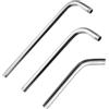Wuyangcun Braccio doccia extra lungo da 40 cm con flangia, in acciaio inox, braccio doccia a parete (40 cm)