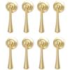 SENRISE 8 maniglie a goccia per armadietti, maniglie pendenti in oro massiccio spazzolato, maniglie in lega di zinco, maniglie per cassetti, armadi, cassetti, porte, mobili decorativi (A)