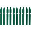 Generico 10 PZ Palo paletto in ferro a T 30x30x3 mm plastificato verde per rete recinzione metallica MADE IN ITALY (H 225 cm)