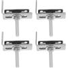 iplusmile Clip per Lavello Sottotop da Cucina Set 4 Pezzi Staffe di Montaggio Adesive Supporti Robusti per Piano in Marmo e Quarzo Accessori Fissaggio Lavabo per Cucina e Bagno
