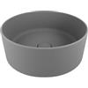 Parama Lavabo da Appoggio Tondo 37,5x37,5x13,5 in Ceramica Colore Grigio Opaco mod. Tirreno