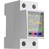 Asyduey GR2P 100A Contatore Elettrico Intelligente Tuya WiFi Din Rail Misuratore di Energia Elettrica Display Digitale Monitor Curva di Tensione Amperometro