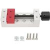 Walfront Mini pinza piatta in alluminio, 50 mm, morsa banco tavolo, strumento di fissaggio per viceprese, lucidatura, trattamento superficiale, ossidazione